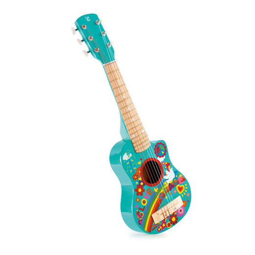 HAPE Flower Guitar de printemps 3 ans + Baby pour enfants entrée de gamme Ukulele Music Toys pour cultiver le sens musical pour hommes et femmes guitare de printemps fleur