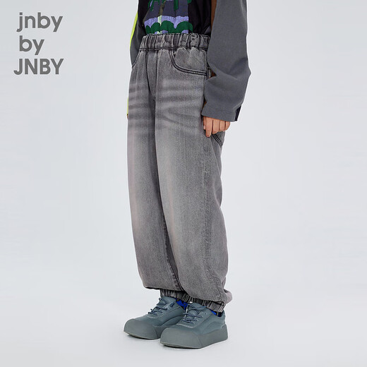 jnby by JNBY new style Jiangnan cloth children's clothing tapered pants autumn boys and girls 1O7E11730 986/denim white 160cm