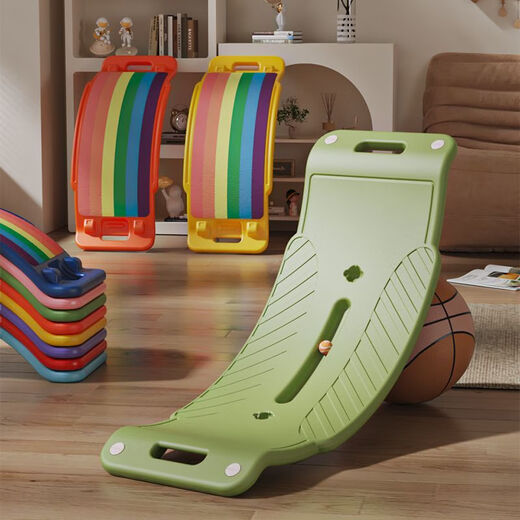 U-shaped balance smart board, children's smart board balance board, indoor home seesaw, sensory training, ever-changing bending, newly upgraded rainbow anti-skid brake, extended orange version
