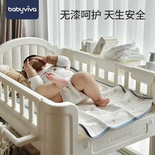
babyviva diaper table baby care table newborn baby diapers change crib multifunctional massage touch bathtub diaper table + latex pad imported HDPE-food grade-