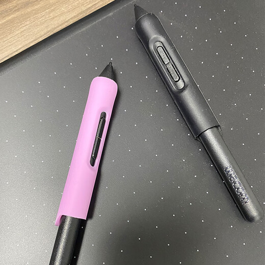 Wacom原装压感笔防摔笔套 CTL472 672 6100 CTH690/PTH660加粗握笔器 黑色握笔器DTC133/DTC121/D