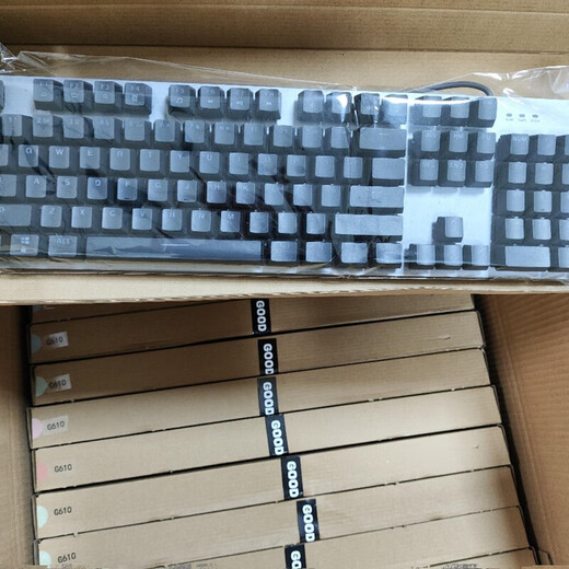 罗技二手K845机械键盘有线电竞游戏办公USB接口电脑专用 桔蓝白三拼 全新键帽 茶轴九成新键盘 轻微有使用痕迹 否 104键