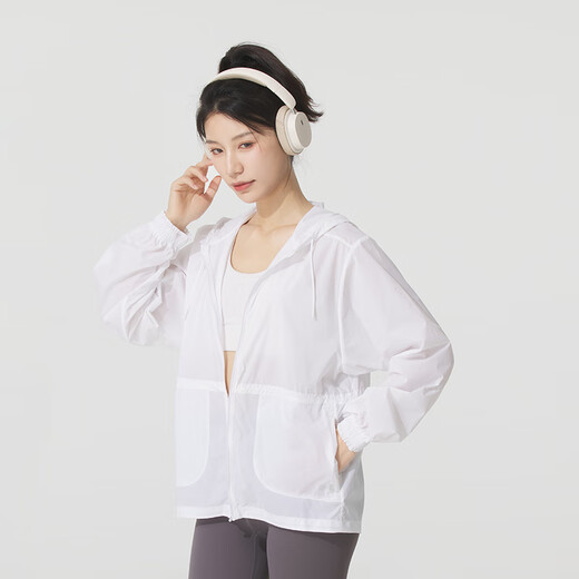 Under Armour Top 2025 Summer NUEVO CINCHA CINTA FUBLIÓN TRABAJADOR CABEZA DE LA CABNACIÓN DE ASPERANZA DE LA CASA DE CASA SECURA 1389502-100/WHITE L