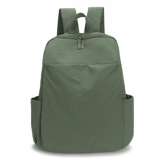 Mochila simple y moderna nueva estilo de estilo europeo y americano mochila liviana para niñas para niños bolsa de viaje macaron verde un tamaño