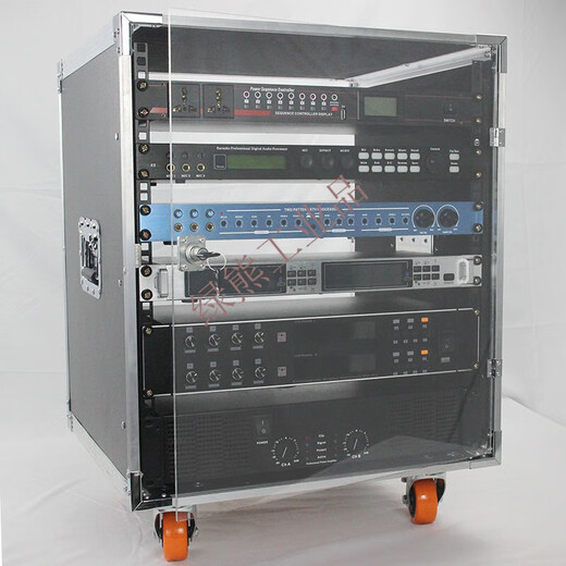 Customized 12U amplifier cabinet speaker 6U mixer 8U simple switching cabinet 16U customized server flight case 12U white aluminum brake with single transparent door
