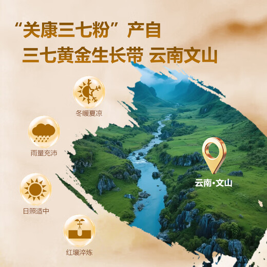 [Chunfeng Pharmaceutical] Guan Kang Panax Notoging Pulver 3G/Flasche*10 Flaschen dispergieren Blutstase und stoppen Blutungen und Reduzierung von Schwellungen und Schmerzen Yunnan Wenshan authentische medizinische Materialien