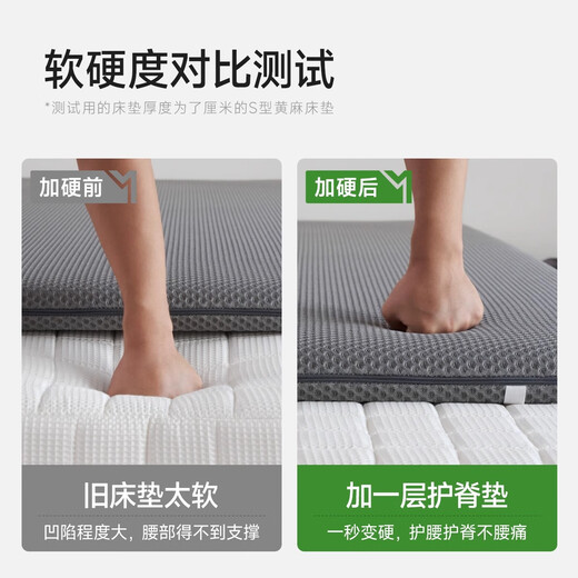 Hemp Master 0 Glue Hard Artifact Natural Jute Waist and Spine Protector Thin Board Mattress for Home 1.8*2 Firm Sleeping Feeling