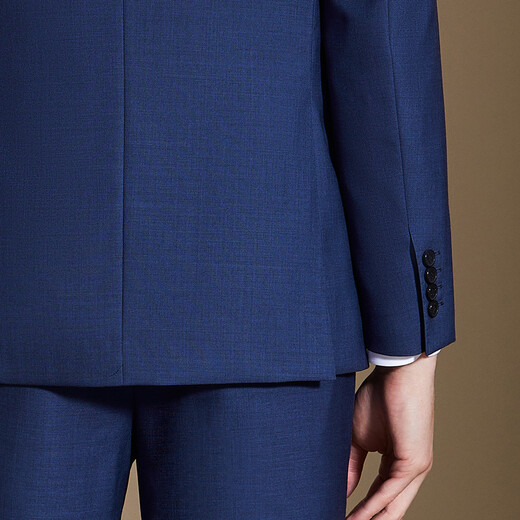 Antonio 100% worsted Australian wool suit two-piece business formal suit suit men's autumn and winter groom's wedding dress Haze Blue 48B (175/96B)