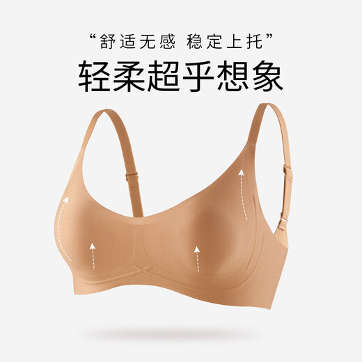 Chinami Soft Support Anti-Convex Point Komfortable drahtlose Unterwäsche für Leicht- und Leichte Anti-Exposition BH Sunset Coke M (75AB)