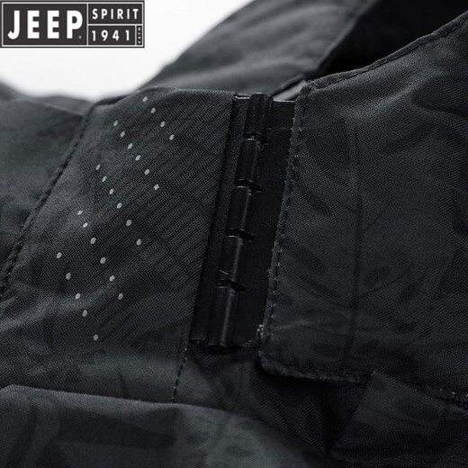 JEEP SPIRIT Jeep International Brand Jacket 2025 Autumn and Winter New Men's Outdoor Sports Hiking and Cycling Clothing Mountaineering Clothing Light Gray EDCO/High-end 3XL 155-170Jin Jin equals 0.5 kg