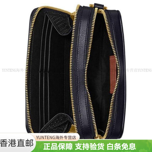 
CoaCH Charter 19 crossbody bag embossed logo classic presbyopia double zipper clutch function sliding basic package (bag + dust bag)