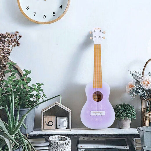 Ibanez23寸尤克里里ukulele可弹奏乐器小吉他礼物尤克里里冰花高级配色 23寸冰花蓝