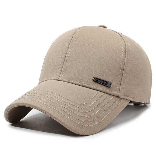 Spring and autumn hats for middle-aged and elderly people for outdoor travel, versatile peaked caps, sunshades for men, simple casual hard-top baseball caps, black, adjustable