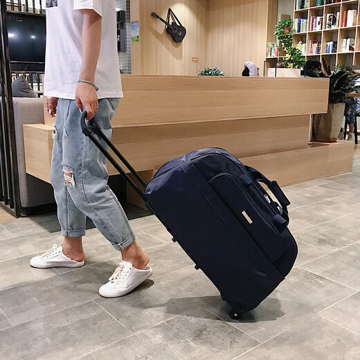 维希尔拉杆包旅行包女手提包旅游包男登机箱大容量手拖包行李包袋 红色 大号