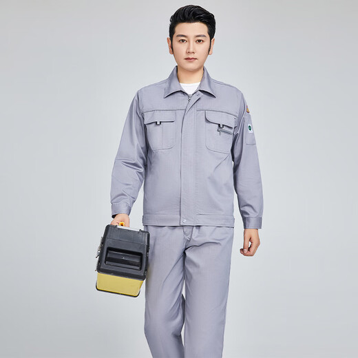 SMVP夏季防静电短袖套装薄款工作服长袖电子车间涤棉劳保服男女汽修厂 藏蓝色短.袖套装 9901 M 165