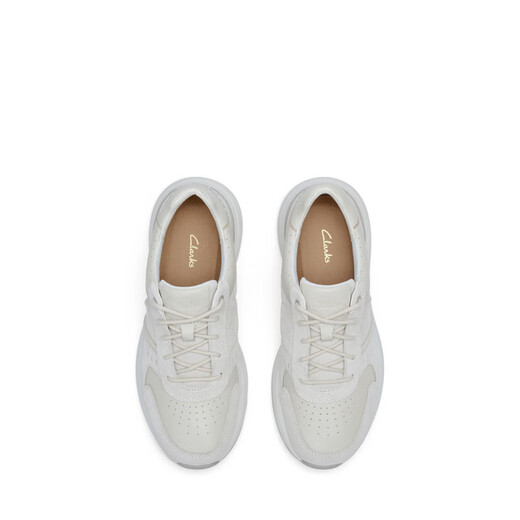 
Clarks Craft Motion Men's new stylish breathable spliced ​​thick-soled sports casual shoes White 261845757 43