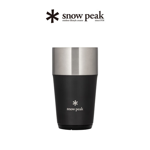 Snow Peak Outdoor Camping Stainless Steel Portable Beer Tea Coffee Cup Tableware TW-470-BK