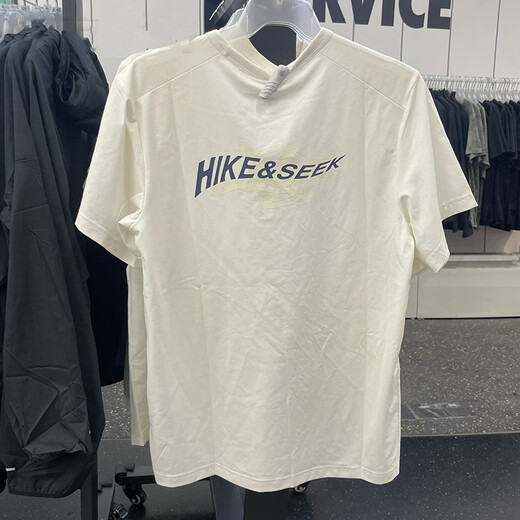 Nike (NIKE) short-sleeved T-shirt for men 2025 summer new sportswear breathable round neck casual top HF6169-133 IH8662-133 Coconut milk color UPF40+ XL