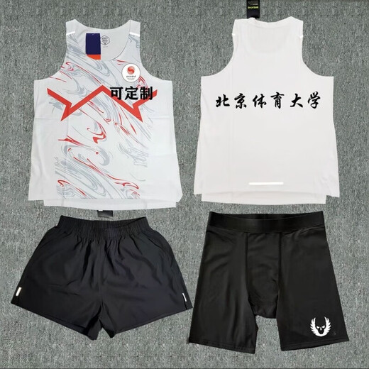 AEROGAMI-Nike耐ke体育生训练定制速干半袖田径训练服马拉松短袖跑步专业 耐克红白猎鹰背心 耐克M