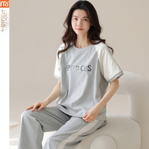 Modal Pyjamas für Frauen im Sommer 2025 Neue Kurzärärmelhosen koreanischer Stil zum Tragen von Cartoon-Heimkleidung Y9717 m (Empfohlen 75-95jin [Jin gleich 0,5 kg])