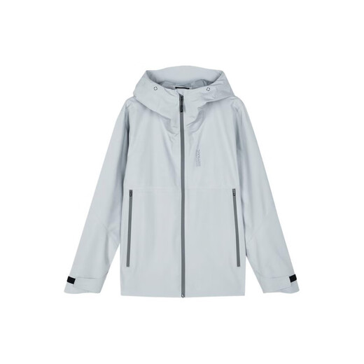 
Skechers solid color outdoor casual sports zipper hooded waterproof jacket jacket men's light fog gray light fog gray XS