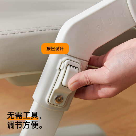 Eighty-nine F2 children's learning chair writing chair primary school student home study liftable seat stool back chair 145FB gray