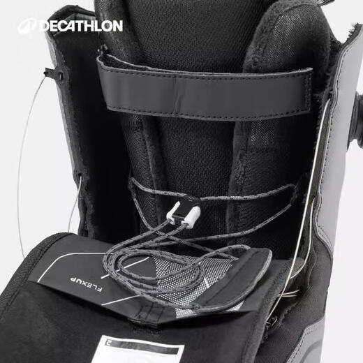 Decathlon Men's Snow/Freestyle Ski Shoes All Road900-Grey Men's Black Gray 40-4263571