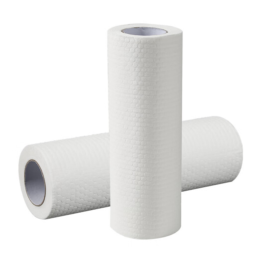 Baijiahaoshi disposable lazy rag 24*25cm 1 roll 50 pieces kitchen dishwashing rag scouring pad kitchen paper oil absorbent