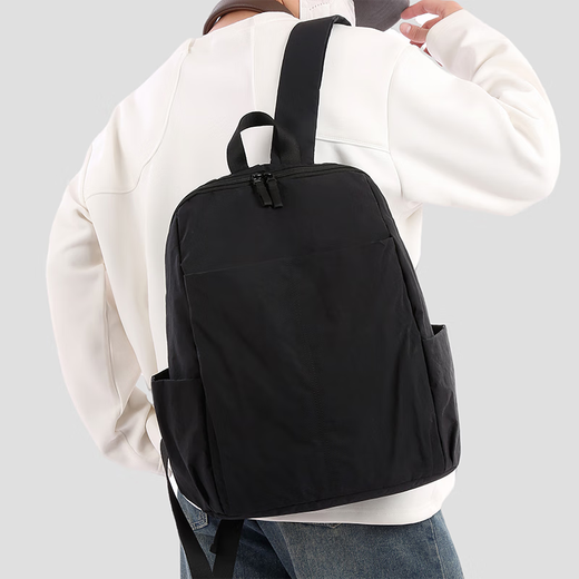 Mochila simple y moderna nueva estilo de estilo europeo y americano mochila liviana para niñas para niños bolsa de viaje macaron verde un tamaño