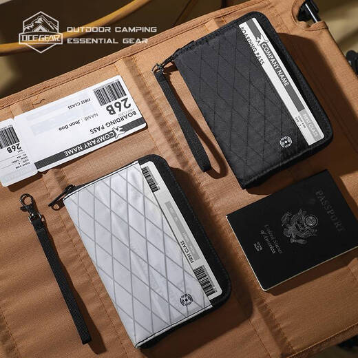 Yusenyi XPAC Outdoor-Reise Anti-Diebes-Zertifikat Aufbewahrungstasche Passportbag Schutz Fall wasserdichte Kartenbeutel in Übersee Kartenbeutel Schwarz