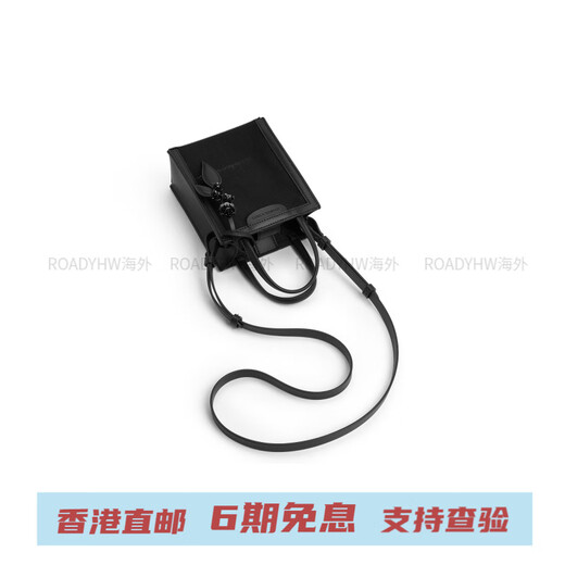
Calvin Klein small ck Spring new mesh flower hanging decoration bucket bag tote bag fabric shoulder bag small trumpet women's Jet Black
