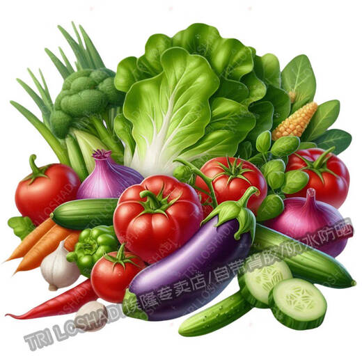 Yonghuan kitchen vegetable stickers refrigerator door tiles fresh fruits and vegetables self-adhesive paintings on wall doors and windows stickers waterproof paintings TG9859 self-adhesive paper without background 0cm*0cm long side 30CM (large size better effect