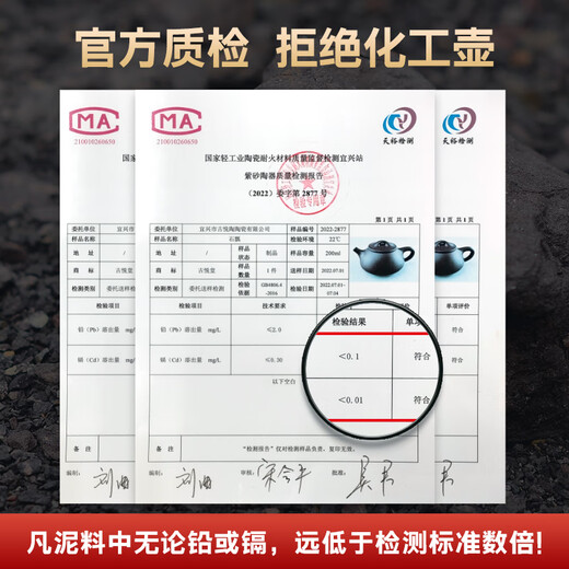 Guyuetang Yixing Purple Clay Pot Purely Handmade Famous Household Purple Clay Engraved Stone Scoop Teapot Tea Set Engraved Style-Single Pot 240ml