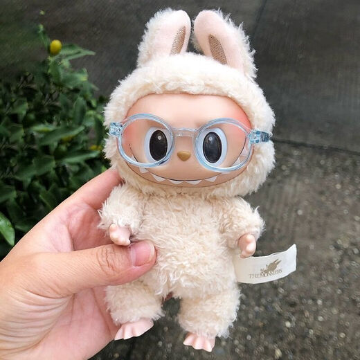 Labubu Gum Pave Coald Accessesies Accessesies Glash Clush Dolls Labubu Blind Box Pop Mart 17 см. Подвеска Прозрачные апельсиновые очки 15/17 см подвес