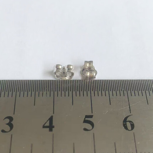 Tipu pt950 platinum lace ear plugs, anti-falling ear plugs, curled ear back ear buckles, ear stud caps, ear stud plug accessories, pt950 platinum ear plugs single (lace style)