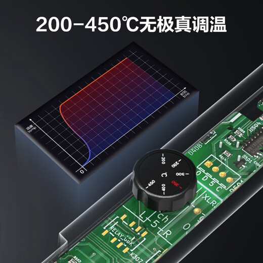 Deli adjustable temperature constant temperature electric soldering iron internal and external heating household electronic welding pen internal heating tip 80W DL394280