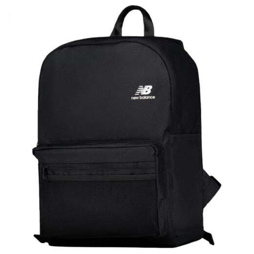 New Balance versátil con elegante mochila de tela de cierre de la cremallera hombres y mujeres del mismo estilo pareja negra negra negra
