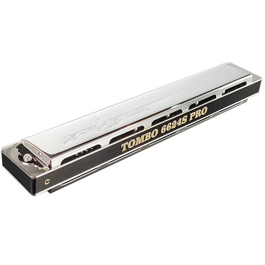 Tongbao TOMBO's new 6624SPRO 24-hole polyphonic harmonica C key playing upgraded electroplated seat plate E key