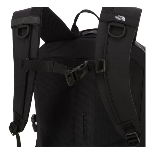 Das Nordgesicht einfache und vielseitige Marke Sticked Logo Nylon Rucksack für Männer und Frauen, Paare, Schwarz schwarz
