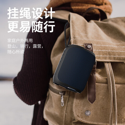 YEAHBOX A8 Bluetooth speaker 40W high power outdoor portable heavy bass small steel cannon speaker waterproof small audio high volume wireless Bluetooth speaker