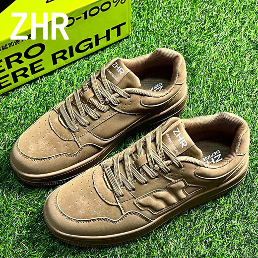 ZHR women's classic skateboard shoes thick sole heightened student couple date casual shoes American street style white 38