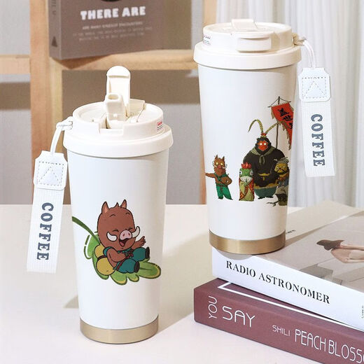 Wenzhi Langlang Mountain Little Monster Water Cup Langlang Mountain Little Monster Movie Surrounding Thermo Cup Cute Girl Two Dimension VE1047 Toad Spirit [Lily of the Valley Thermo Cup]