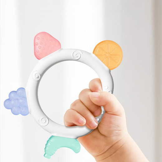 Dr. Ma's baby teether, silicone molar stick, pacifier, finger-eating, baby bite gum, anti-eating hand artifact, bracelet teether-fruit shape Y1095, free storage box