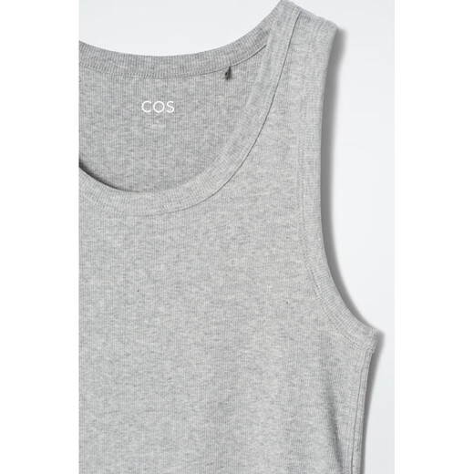 Cos Women's Grey Cotton Vest 888940077 XS