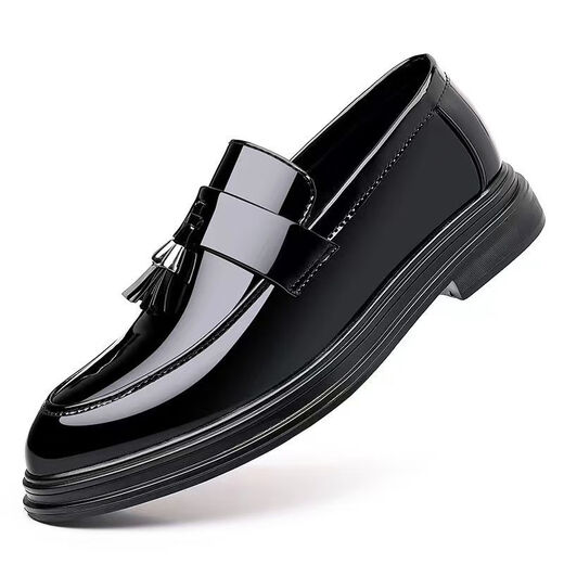 KIDS Spider King Leather Shoes The same style for men's new soft sole footwear men's leather shoes Black 9926 38