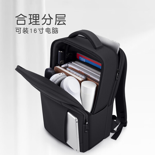 
Laptop backpack using Lenovo Huawei Apple Backpack for men and women's lightweight schoolbag travel business trip large black