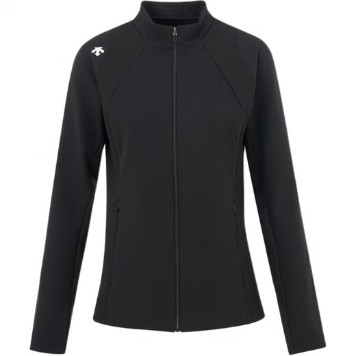 迪桑特（DESCENTE）WOMENSTRAINING系列logo修身针织运动夹克外套女款 LB-LIGHT BLUE S (160/80A)