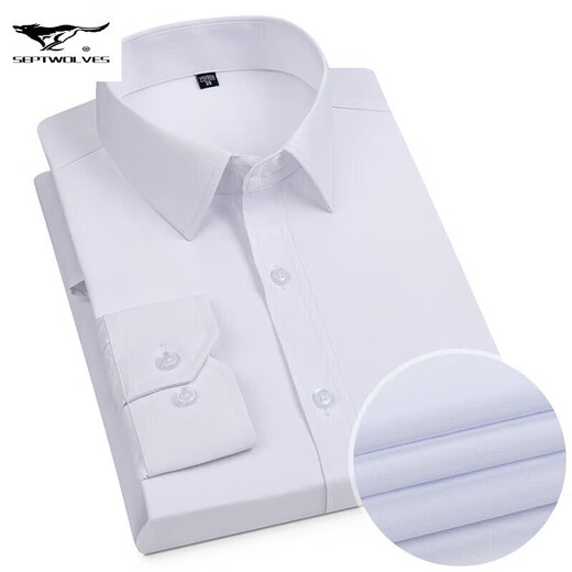 New men's cotton shirt for middle-aged and young men 2024 four-season universal breathable lapel business pocket multi-color workwear long sleeves 6623 38