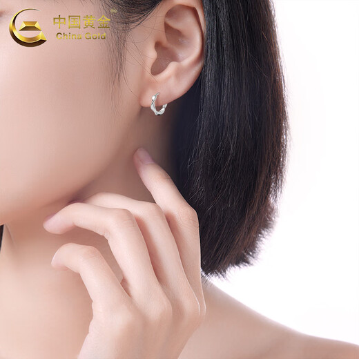 CHINA GOLD Pure Silver Earrings Women's Versatile Niche Earrings Mobius Earrings Valentine's Day Birthday Gift for Girlfriend and Lover Mobius Earrings