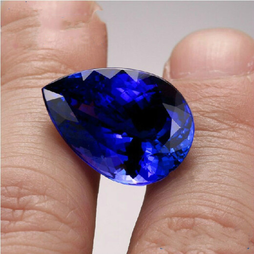 An Feng drop-shaped sapphire, pear-shaped colored gemstone, pink fused tanzanite sapphire, tanzanite loose stone, love protection gemstone, pear-shaped (3X5nn)